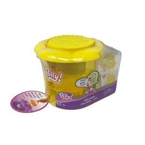 Mattel 2004 Polly Pocket Adorable Storable Too NWT Yellow Hat Purse Shoes